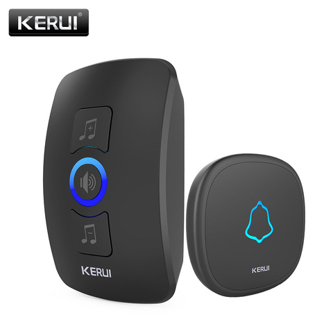 KERUI M525 Home Security Welcome Wireless Doorbell Smart Chimes Doorbell Alarm LED light 32 Songs with Waterproof Touch Button ► Photo 1/6