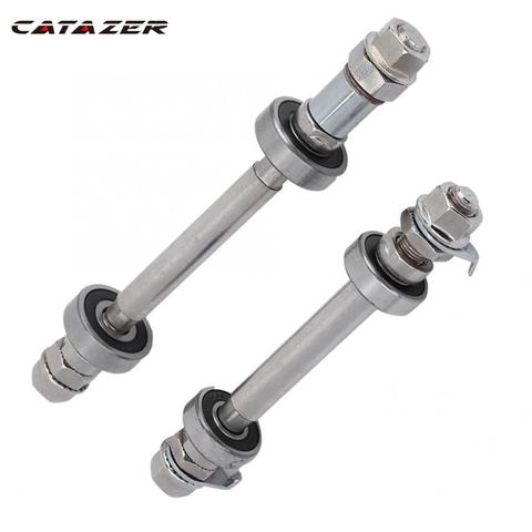 14CM 18CM Bicycle Wheel Hub Axle Front Rear 6000 Bearing Solid Shaft Bicycle Front/rear Axle Lever Bike Repair Tool Accessories ► Photo 1/6