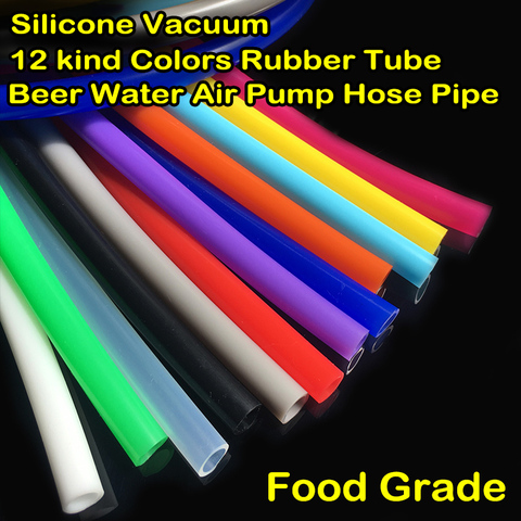 Flexible 1 Meter Food Grade 2mm*4mm Colorful Silicone Rubber Tube Silica Gel Clear Water Beer Milk Air Pump Hose Pipe Soft ► Photo 1/5
