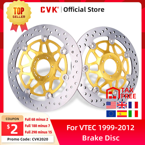 Front Brake Disc Plate Brake Disks For Honda CB400 VTEC400 VTEC 1999 2000 2001 2002 2003 - 2012 ► Photo 1/6