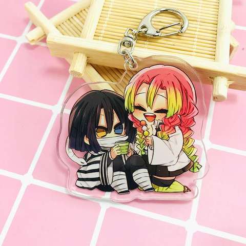 Anime Demon Slayer Acrylic Keychain Rengoku Gifts Pendant for Boy and girls