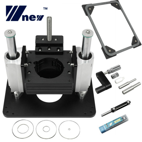 Woodworking Heavy Duty Router Lift w/ Router Insert Plate Mount Lift Flip Chip for Engraving Machine & Bakelite ► Photo 1/6