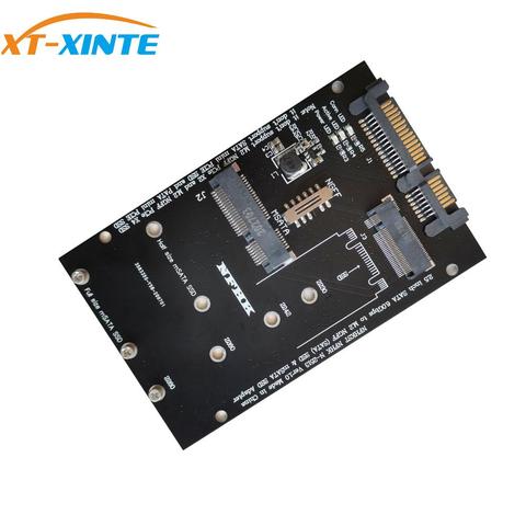 XT-XINTE 2.5 inch SATA 6.0/Gbps to M2 for NGFF(SATA) mSATA SSD Aadapter Card MSATA to SATA Converter Card for 2242 2260 2280 SSD ► Photo 1/4