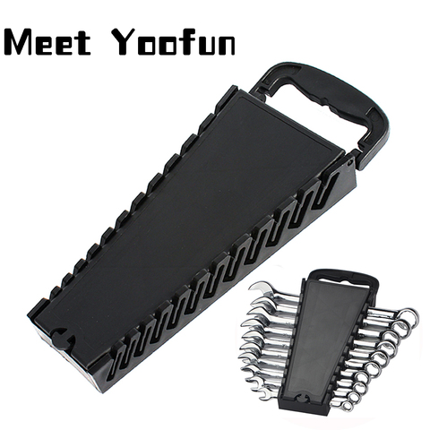 22 Slot Standard Wrench Clip Holder Plastic Rail Tray Spanner Rack Storage Tools Organizer Bag Garage Wrenches Keeper 7-22mm ► Photo 1/6