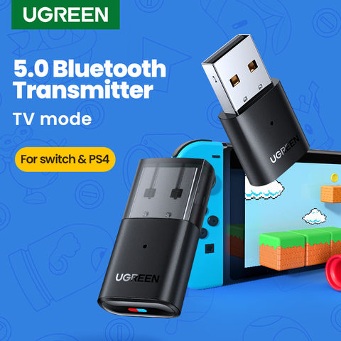 UGREEN USB Bluetooth 5.0 Transmitter Audio Adapter For Airpods PC Computer PS4 Pro Nintendo Switch Bluetooth Adapter TV Mode ► Photo 1/6