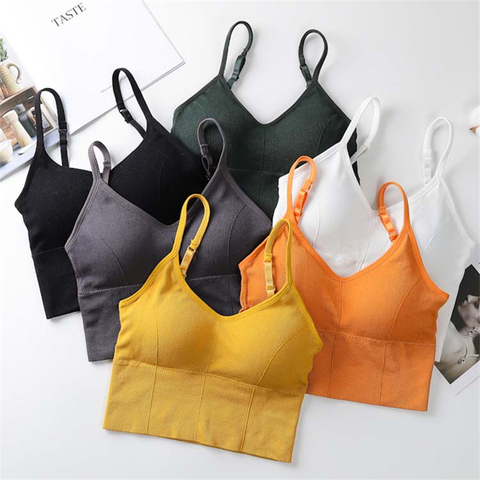 Tube Top Women Crop Tops Fashion Daisy Pattern Sexy Camisole U-shaped Sports Bras Fashion Streetwear 2022 ► Photo 1/6