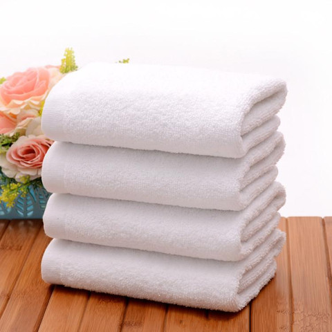 5pcs/lot Good Quality Cheap Face Towel Small Towel Hand Towels Kitchen Towel Hotel White Cotton Towel ► Photo 1/6