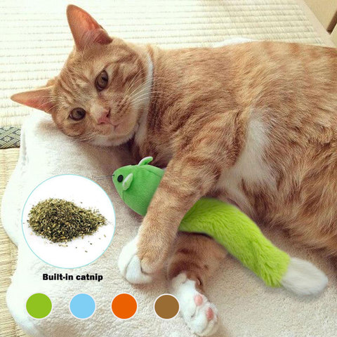 Long Tail Plush Mouse Interactive Cat Supplies for Small Cat Contains Catnip Plush Cat Toys Cartoon Pet Accessories Dropshipping ► Photo 1/6