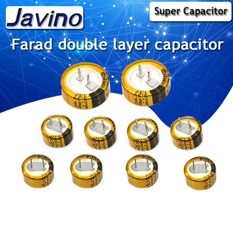 2PCS High-capacity  Super Farad Capacitor 5.5V 0.1/0.33/0.47/1.5F C-type Double Layer Capacitor DIY KIT ► Photo 1/3