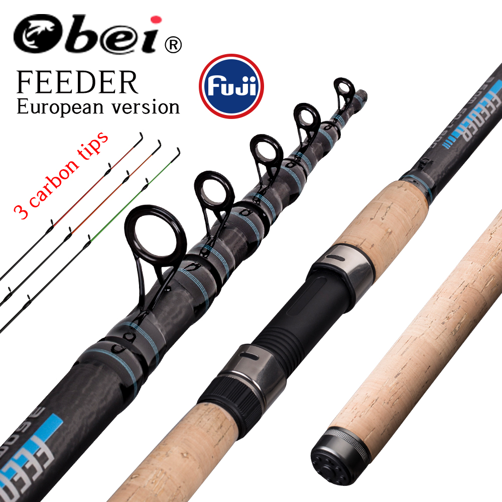 Obei Feeder FIshing Rod Telescopic Spinning Casting Travel Rod3.0 3.3 3.6m  vara de pesca Carp Feeder 60-180g pole - Price history & Review, AliExpress  Seller - Obei Official Store