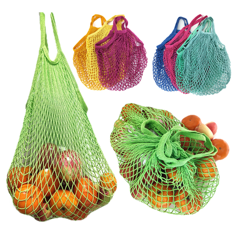 Reusable Vegetable Fruit Mesh Produce Bags Washable Eco Friendly Bags for Grocery Shopping Storage Toys Sundries ► Photo 1/3