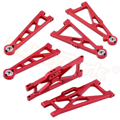 Aluminum Suspension Arms Set 33601G 33602G 31603 33603G 31604 For 1:10 Electric Himoto E10XT E10XTL Katana Truggy Upgrade Parts ► Photo 1/6