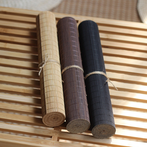 yazi Japanese Bamboo Mats Table Runners Curtains Table Cover Kung Fu Tea Set Accessories Home Decor Coffee Tablecloth ► Photo 1/6