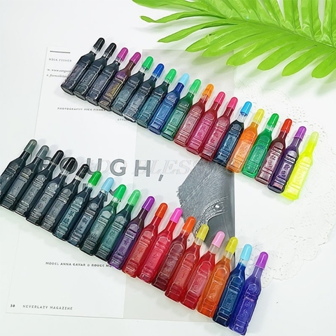 24/36 Colors 8ml Pigment DIY Slime Supplies Accessories Epoxy Resin Ink Dye Ink DIY Handmade Art Crafts Coloring Dye Colorant ► Photo 1/6