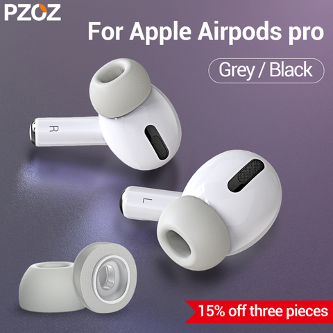 PZOZ for airpods pro ear tips Memory Foam Ear Tips Buds Bluetooth Wireless Case Earphone Tips Soundproof Earplug airpods pro 1:1 ► Photo 1/6