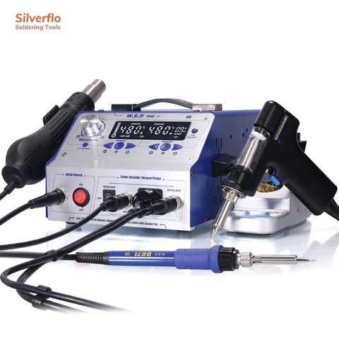 WEP 948-II 4 in 1 Multifunctional Rework Station Hot Air Gun Soldering Iron Soldering Station With  Suction Tin Gun Suction Pen ► Photo 1/6