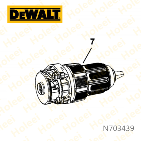 Gear Box Gearbox Chuck for DEWALT DCD708 N703439 ► Photo 1/2