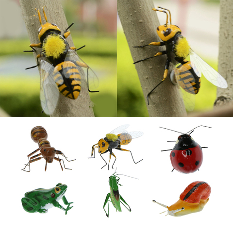True To Nature Insect Ornament Fridge Magnet Animal Display Outdoor Patio Animal Miniature Garden Ornament Decor Toy Craft Gift ► Photo 1/6