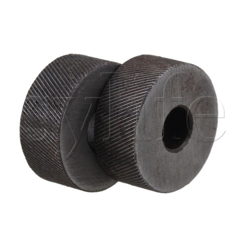 2PCS 0.5mm Pitch Diagonal Coarse 19mm OD Knurling Wheel Roller Tool Steel ► Photo 1/4