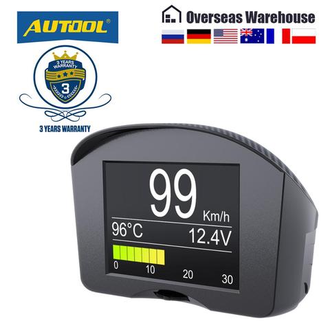 AUTOOL X50Plus Multi-Function Car OBD Smart Digital Meter Alarm Water Temperature Gauge Digital Voltage Speed Meter Display ► Photo 1/6