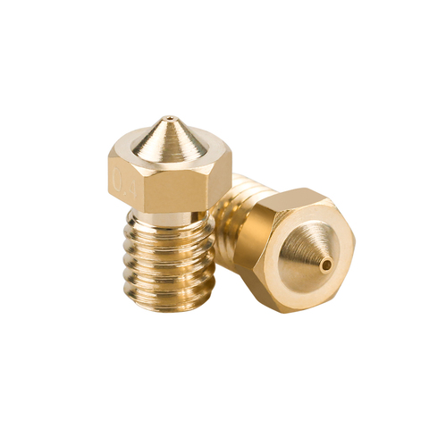 10Pcs E3D V6 Brass Nozzle 0.2/0.25/0.3/0.4/0.5/0.6/0.8/1.0 For 1.75mm 3mm Filament E3D V6  V5 Copper Nozzle Extruder Print Head ► Photo 1/6