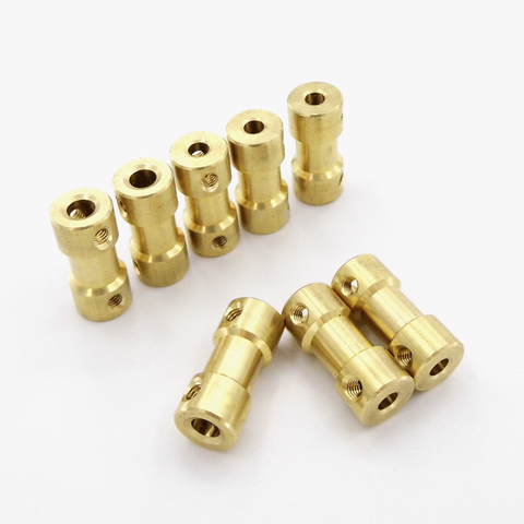 1PC 2mm 2.3mm 3mm 3.175mm 4mm 5mm 6mm Motor Shaft Coupling Copper Joint Coupler Connector for RC Boat Marine Car Robot ► Photo 1/6