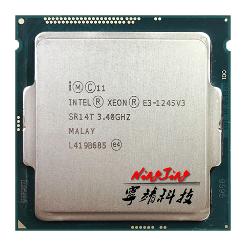 Intel Xeon E3-1245 v3 E3 1245v3 E3 1245 v3 3.4 GHz Quad-Core Eight-Thread CPU Processor 8M 84W LGA 1150 ► Photo 1/1