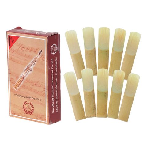 10pcs Bb Soprano Saxophone Reed Strength 2.5 Bamboo Sax Woodwind Instrument Part ► Photo 1/6