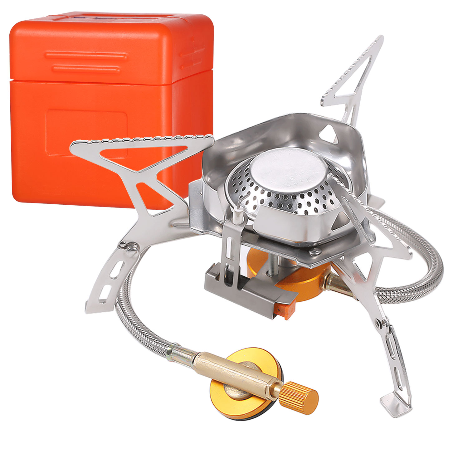 Outdoor Gas Stove Camping Folding Gas Burner Hiking Portable Folding