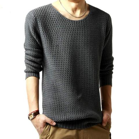 Rand Hot Sale Pullover Sweater Male O-Neck Sweater Autumn Long Sleeved Casual Knitted Men Sweater Men 3 Colors ► Photo 1/6