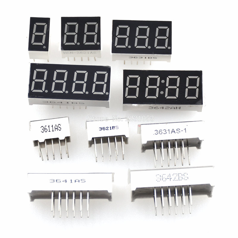 5PCS 0.36" 4 digit led display 7 seg segment Common cathode Red NEW 