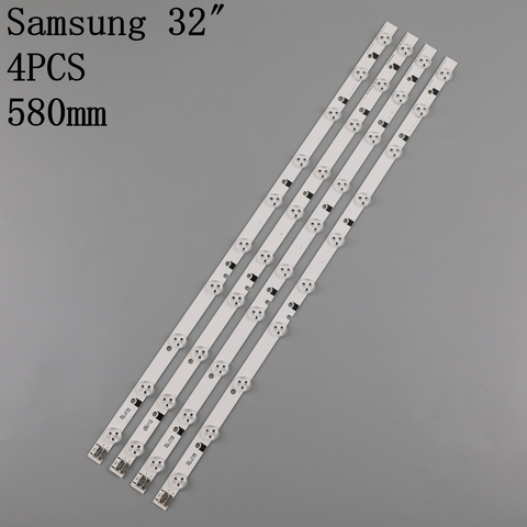 4Pieces/lot   LED BACKLIGHT SET FOR SAMSUNG UE32EH5000 TV 32F-3535LED-40EA FROM LTJ320HN07-V A   100%NEW  58CM    10LED ► Photo 1/6