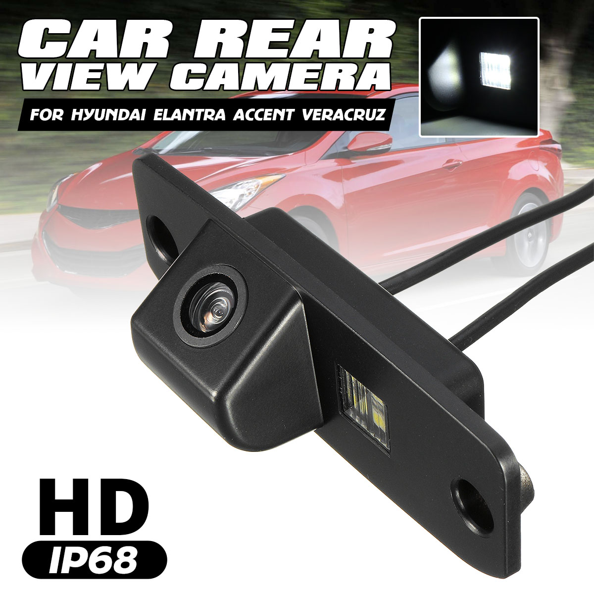 CCD HD Car Rear view Camera Reverse Parking for Hyundai Elantra Sonata Accentt Tucson Terracan Kia Carens Opirus Sorento ► Photo 1/6