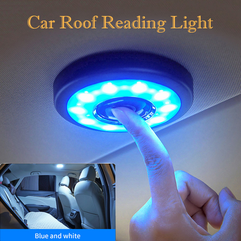 Wireless LED Usb Car Interior Ceiling Dome Reading Light Roof Magnet Lamp Car Styling Auto Night light Trunk Rechargeable White ► Photo 1/6