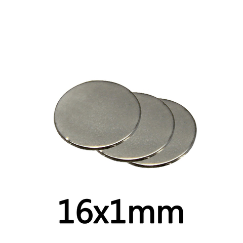 10/20/50pcs 16x1 mm Rare Earth Magnets Diameter 16mmx1mm Small Round Magnet 16mmx1mm Permanent Neodymium Magnetic 16*1 mm ► Photo 1/4