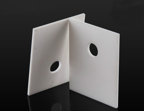 Alumina Ceramic Sheet TO220/247/264 12x18/17x22/18x25/22x28 Thermal Insulation Gasket (With Hole) ► Photo 1/4