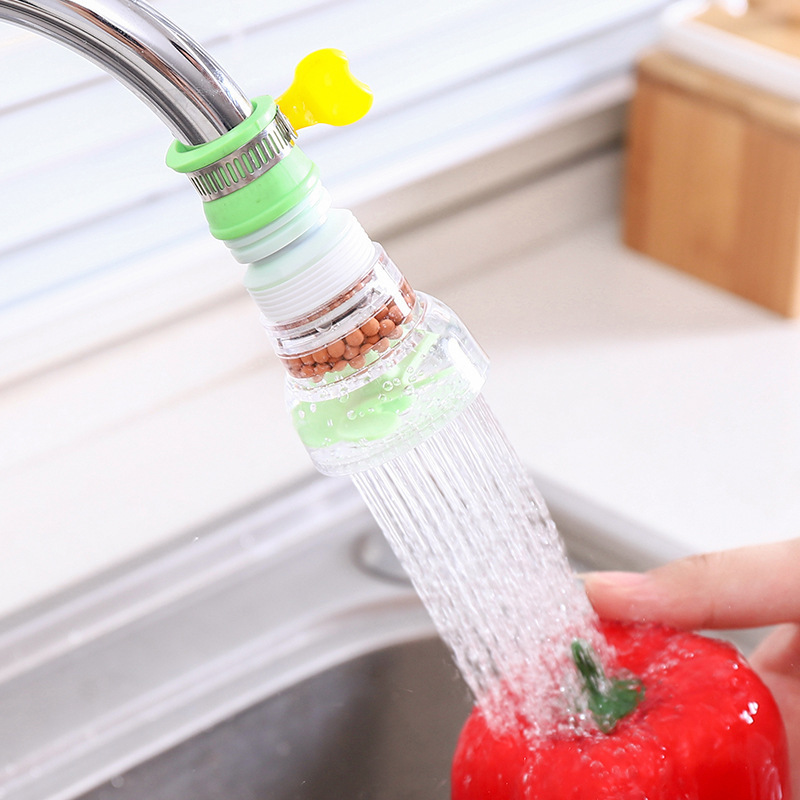 Extender Outlet  Flexible Kitchen Faucet Water Filter Splash-Proof Tap Head 