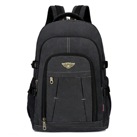 Laptop Canvas Backpack Men's Travel School Shoulder Bags Multifunction Rucksack Water Resistant Computer Backpacks For Teenager ► Photo 1/6