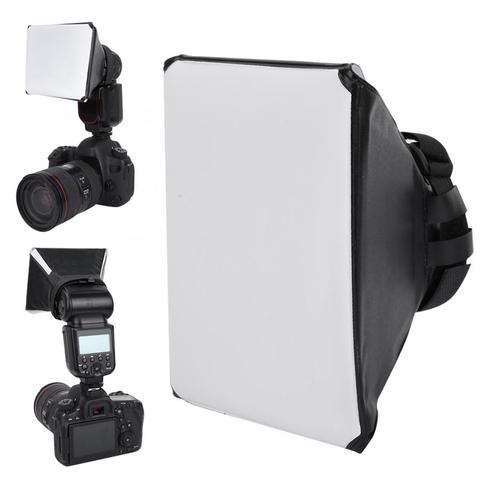 Photography Flash Softbox Diffuser Mini Softbox Kit Camera Photo Foldable Soft Box Flash For Canon EOS DSLR Speed Light ► Photo 1/6