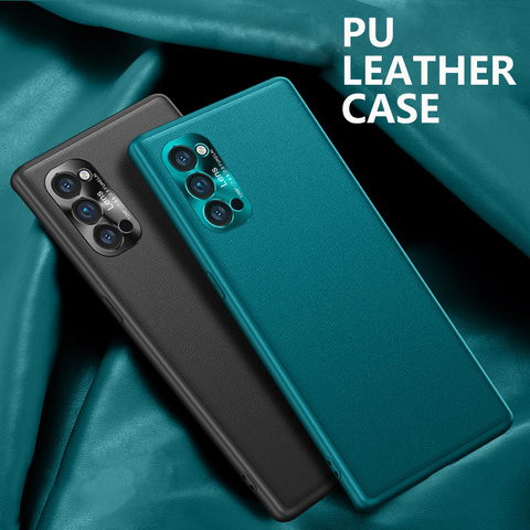 Case For OPPO Reno 4 Pro 5G Luxury PU leather Cases Hard Shockproof Back Cover For OPPO Reno4 Pro Original Skin Hull Coque ► Photo 1/6