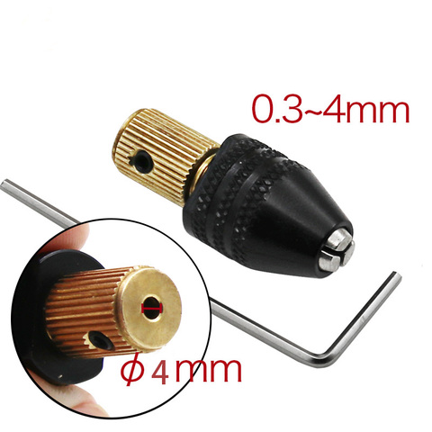 Electric motor shaft Mini Chuck Fixture Clamp 0.3mm-4mm Small To Drill Bit Micro Chuck fixing device ► Photo 1/6