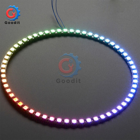 Wireless Wifi Control ESP8266 ESP-01 ESP-01S WS2812B 12 16 24 60 LEDs 5050 RGB LED Ring Light LED Adapter Controller for Arduino ► Photo 1/6