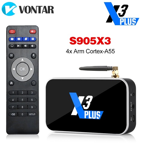 Ugoos X3 Pro Android 9.0 TV Box Ugoos X3 Plus 4GB 32GB Amlogic S905X3 64GB 2.4G/5G WiFi 1000M 4K X3 Cube 2GB 16GB Set Top TVBox ► Photo 1/6