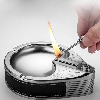 Honest metal ashtray million matches oil lighter 150*120*60mm 680g ► Photo 1/5