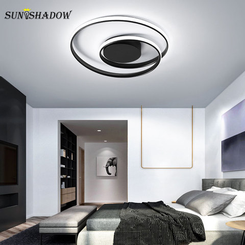 Luminaires Modern Led Ceiling Lights Black&White Led Chandelier Ceiling Lamp For Bedroom Living room Dining room Light Fixtures ► Photo 1/6