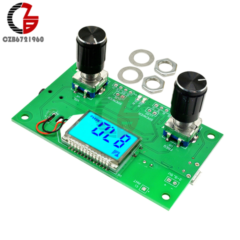 87-108MHz DC 3V-5V LCD Digital Stereo FM Receiver Radio Module DSP PLL with Serial Control Rotary Encoder Adjustable Frequency ► Photo 1/6
