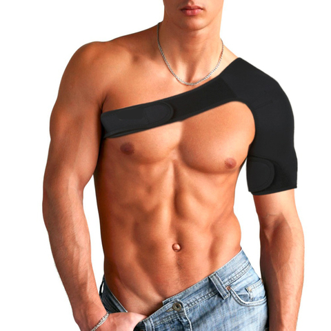 Adjustable shoulder support brace Gym sports care single shoulder support Breathable Guard Wrap Belt Band Pad Posture Correction ► Photo 1/6