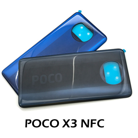 Original Replacement Glass Battery Back Cover Case For Xiaomi POCO X3 NFC Global Version ► Photo 1/3
