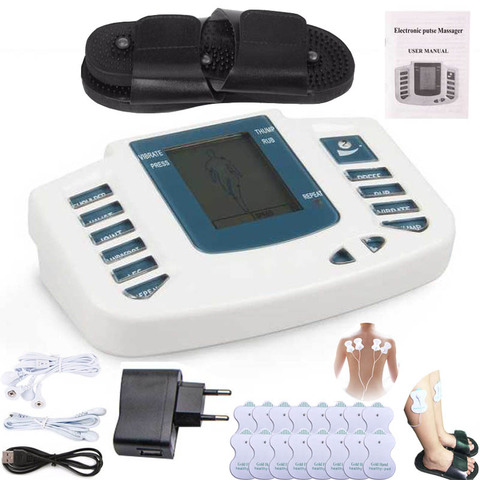 Electric Body Tens Muscle Massager Slimming Pad Acupuncture Therapy Foot Neck Back Relaxing Health Care Massage Machine Device ► Photo 1/6