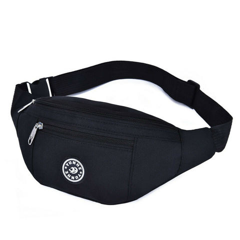 New Fashion Men Women Waist Bum Bag Fanny Pack Belt Money Pouch Wallet Zip Travel Hiking Bag Black Blue Red Gray ► Photo 1/6